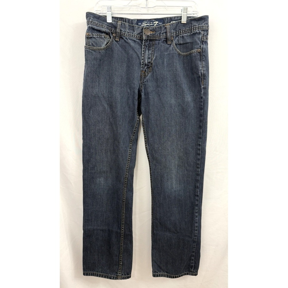 Seven7 Jeans Blue Straight Fit Medium Wash Mens Size 32X32 - Actual 32X30